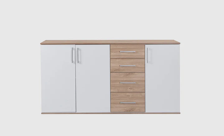 Comoda Aparador Joana 3 Puertas y 4 Cajones