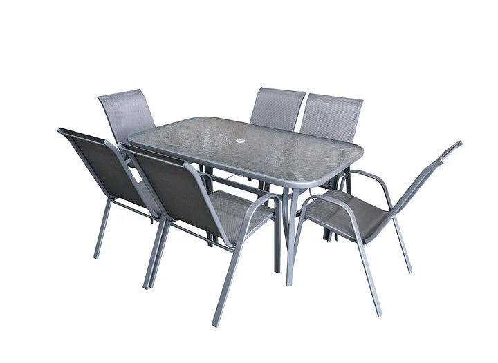 Mesa rectangular de Cristal Templado