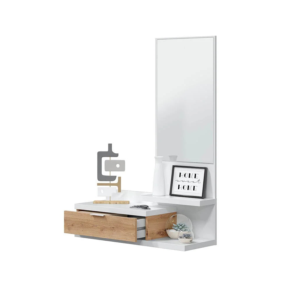 Mueble Recibidor Dahlia + Espejo y Cajon