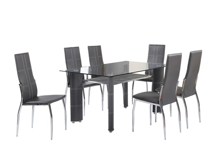 Mesa DT17 y 6 sillas