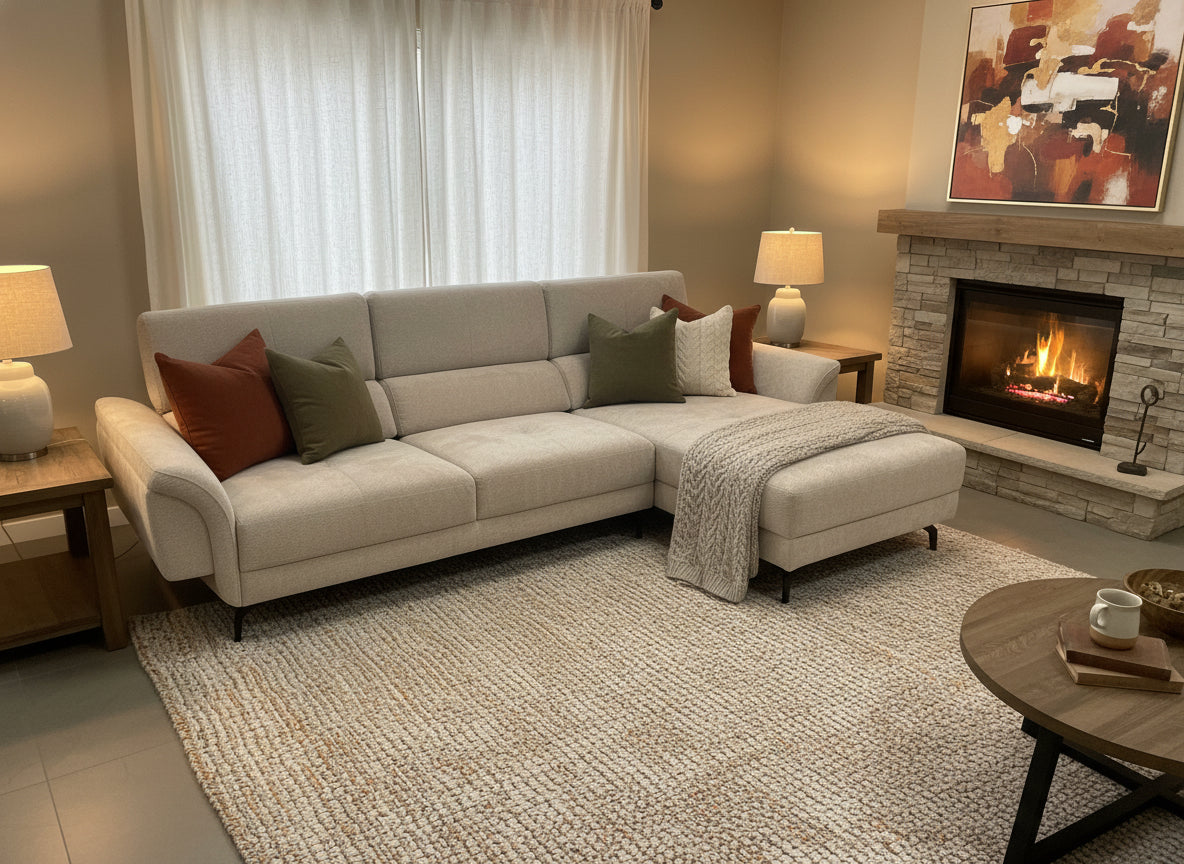 Sofá Chaiselongue Lucy con Chaise izquierda y derecha