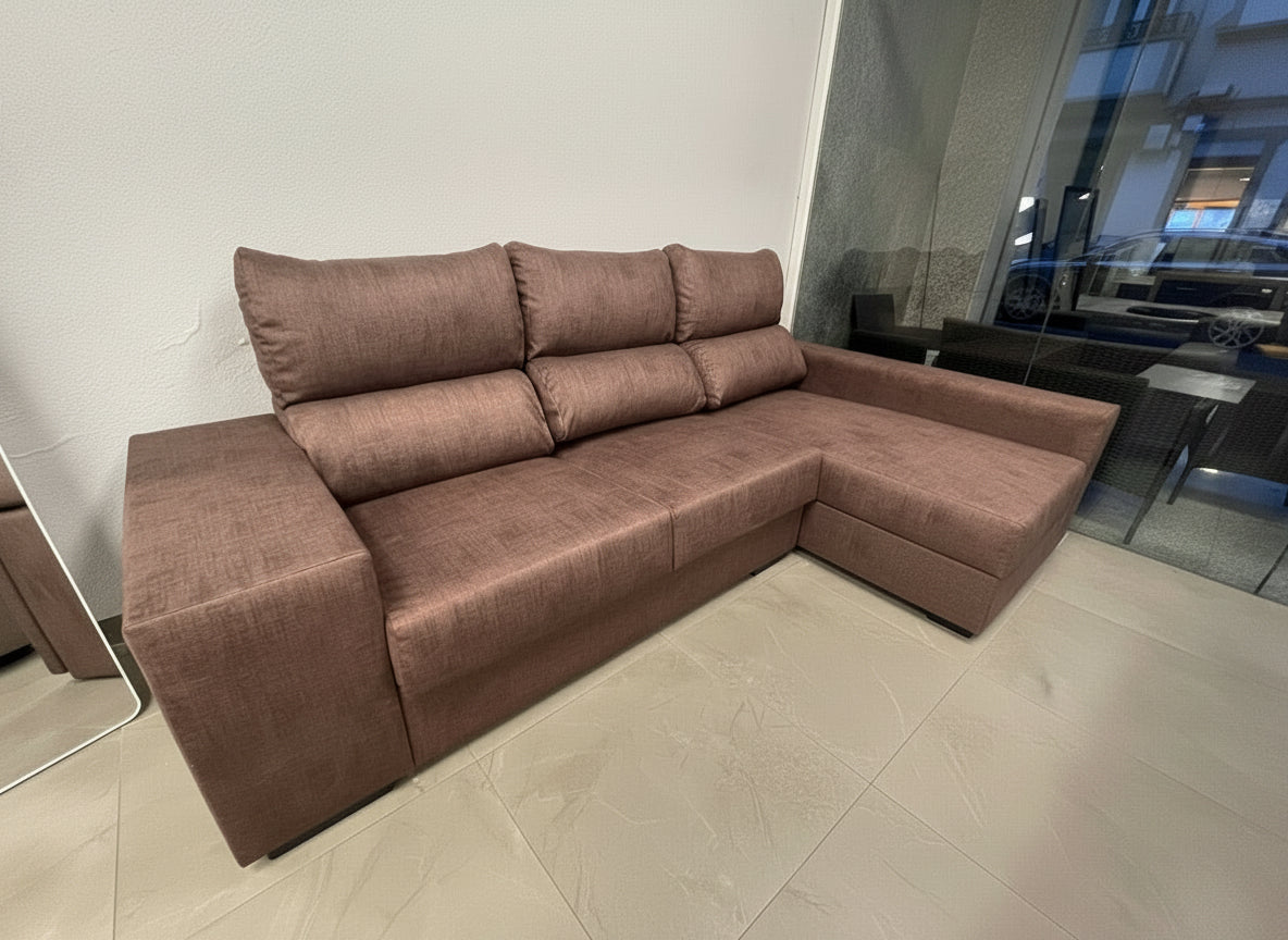 Sofá Setúbal con chaise longue a la derecha