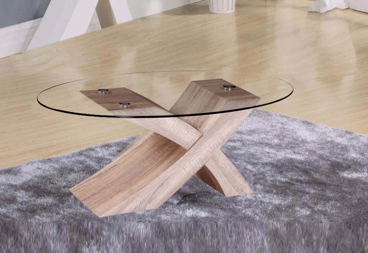 Mesa de Centro de Cristal Templado Lore