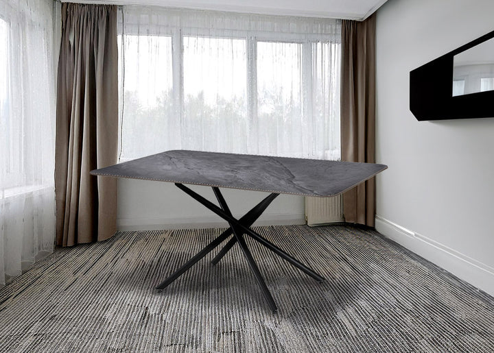 Mesa Fija de Comedor con Acabado Marmol 160cm