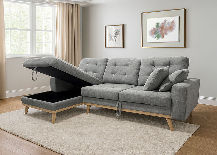 Sofa Cama Chaise Longue izquierda y derecha Nuria 230cm