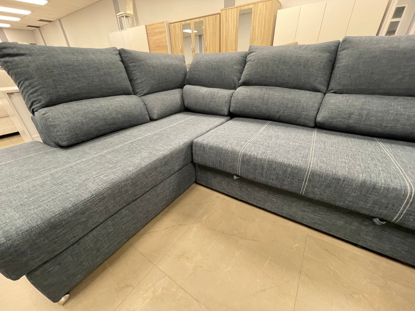 Mega Sofa Cama Chaise Longue Rinconera Italia 345cm