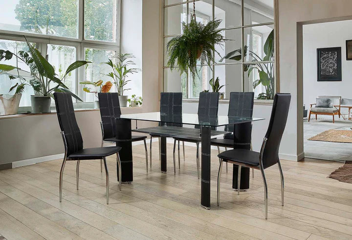 Mesa DT17 y 6 sillas