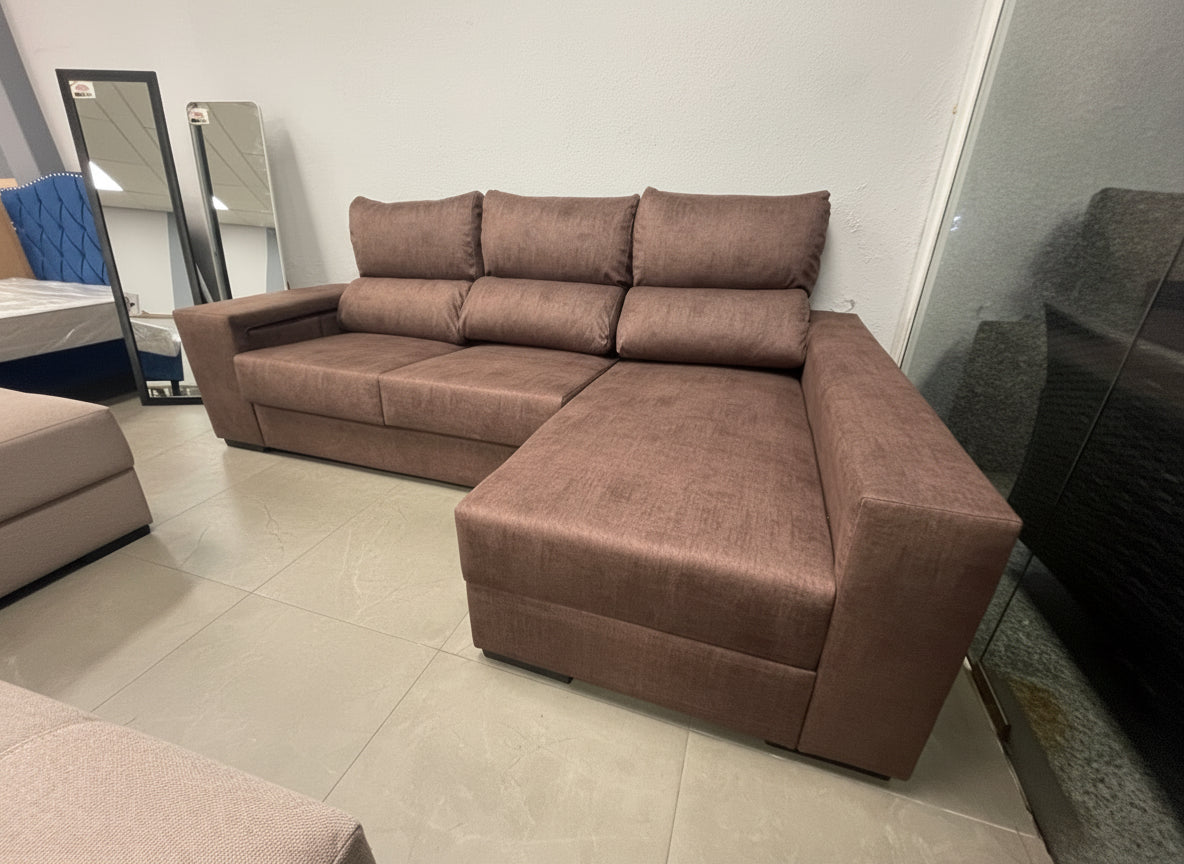 Sofá Setúbal con chaise longue a la derecha