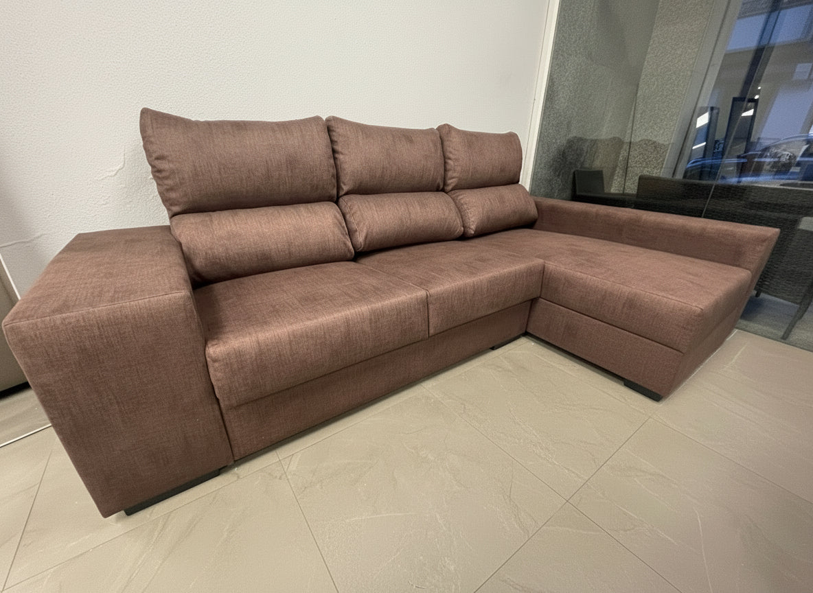 Sofá Setúbal con chaise longue a la derecha