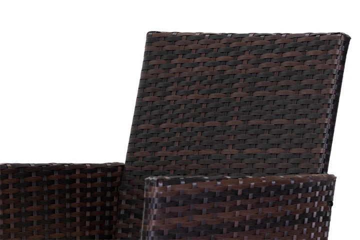 Conjunto jardín - 2 sillones + mesa ratán