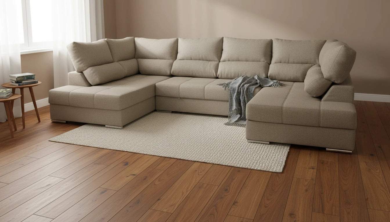 Mega Sofa Cama Chaise Longue Rinconera Italia 345cm