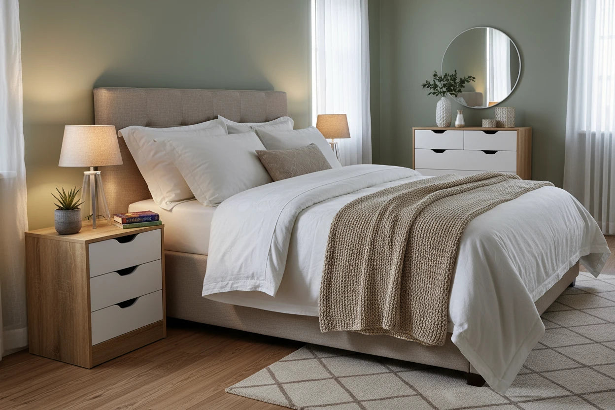 Mesita de Noche Trillo 3 Cajones