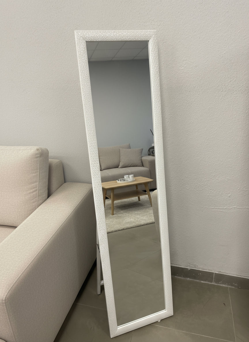 Espejo rectangular de Pie 003 white