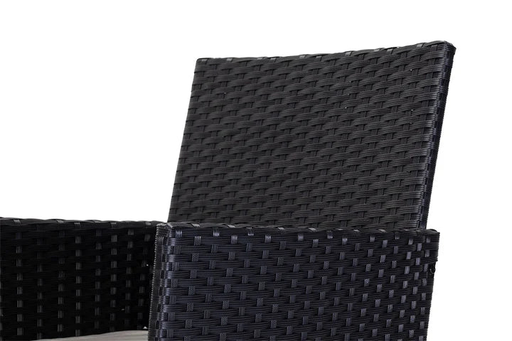 Conjunto jardín - 2 sillones + mesa ratán