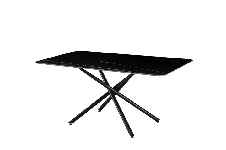 Mesa Fija de Comedor con Acabado Marmol 160cm