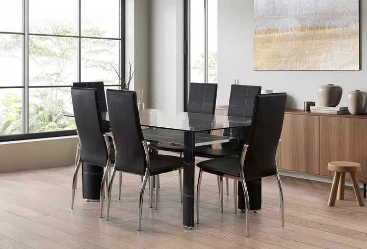 Mesa DT17 y 6 sillas